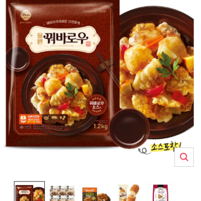 [신세계푸드]올반 꿔바로우 1.2kg X 2팩  24,670원